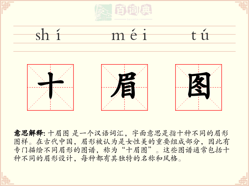 十眉图