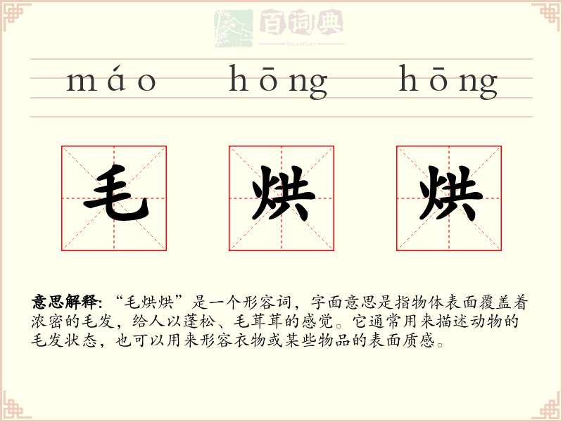 毛烘烘
