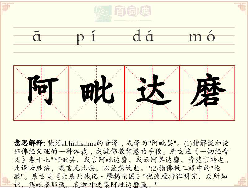 阿毗达磨