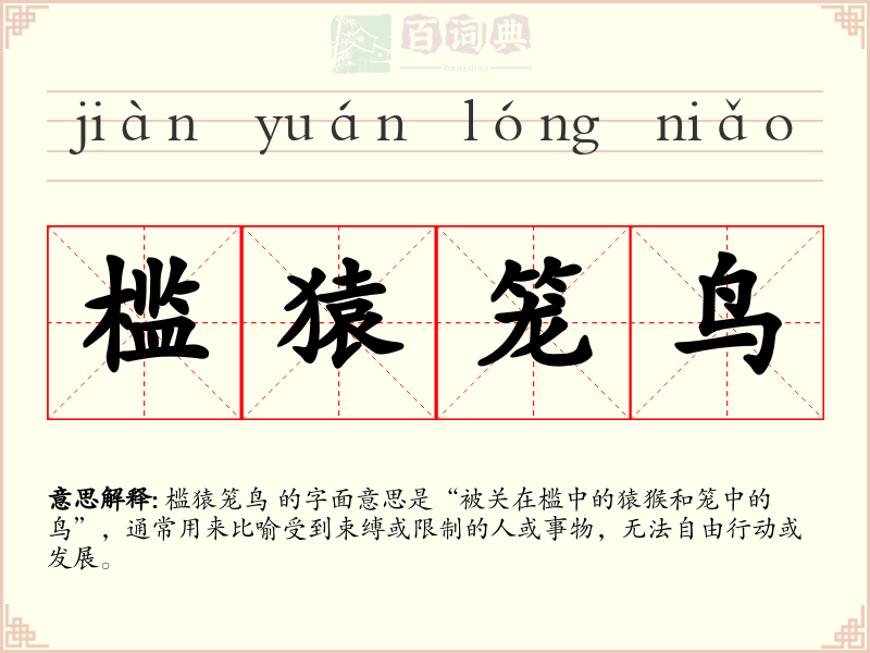槛猿笼鸟