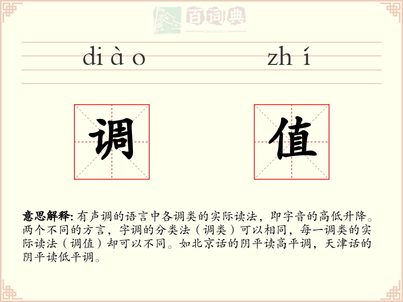 调值