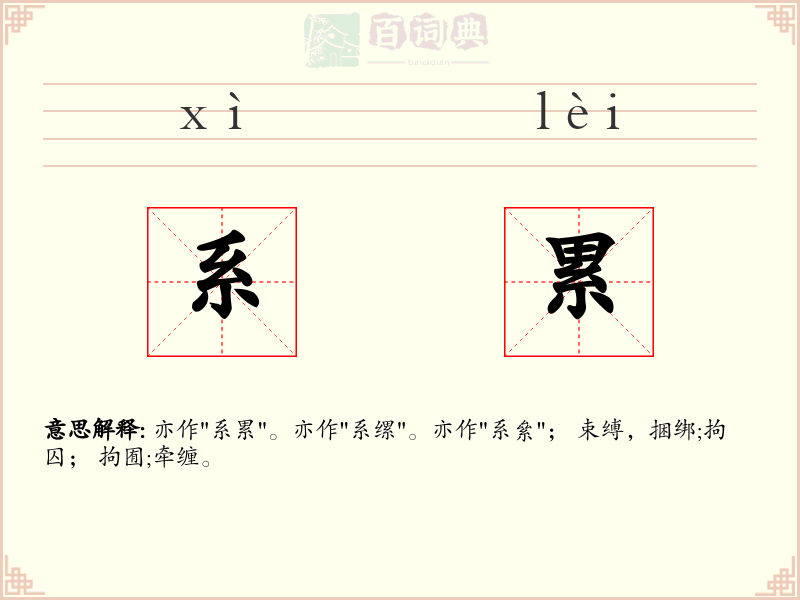 系累