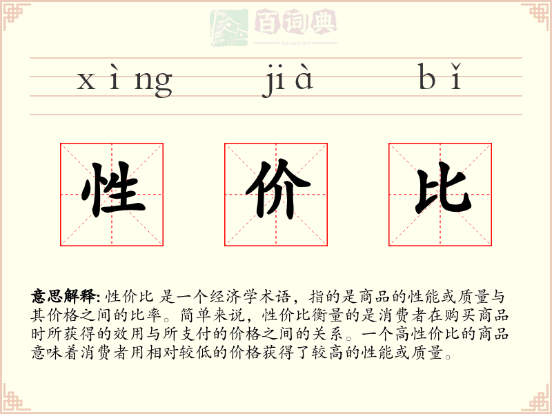 性价比