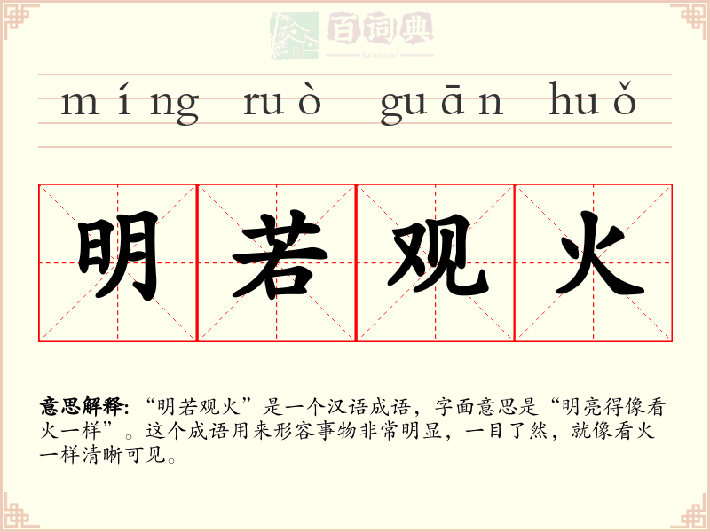 明若观火