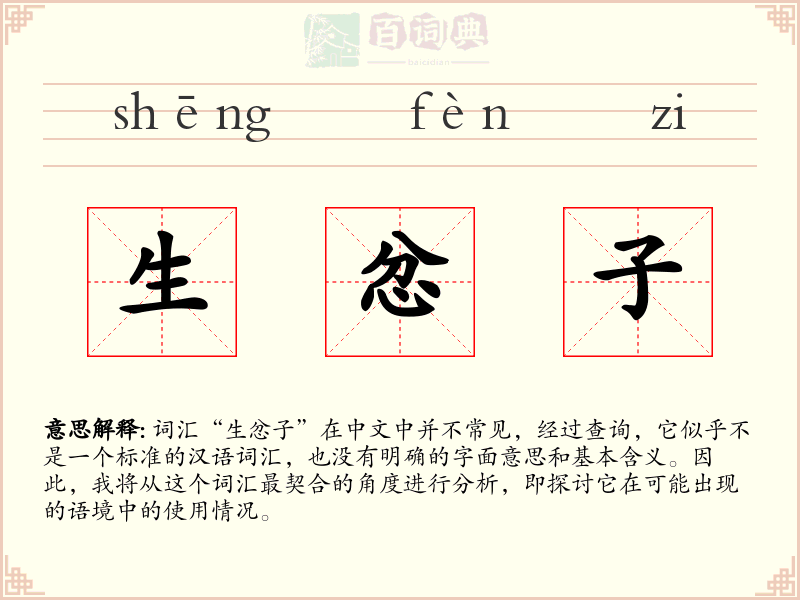 生忿子