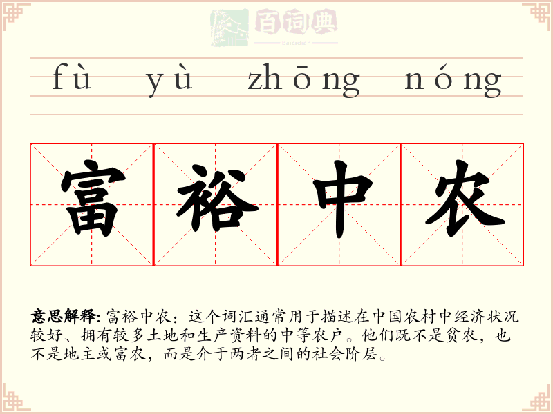 富裕中农
