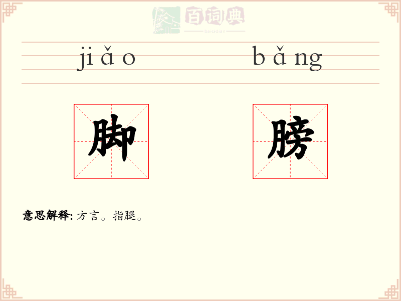 脚膀