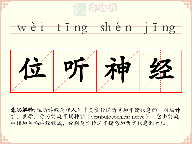 位听神经