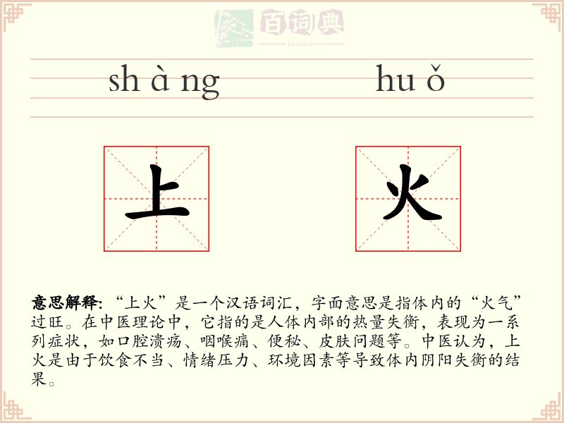 上火