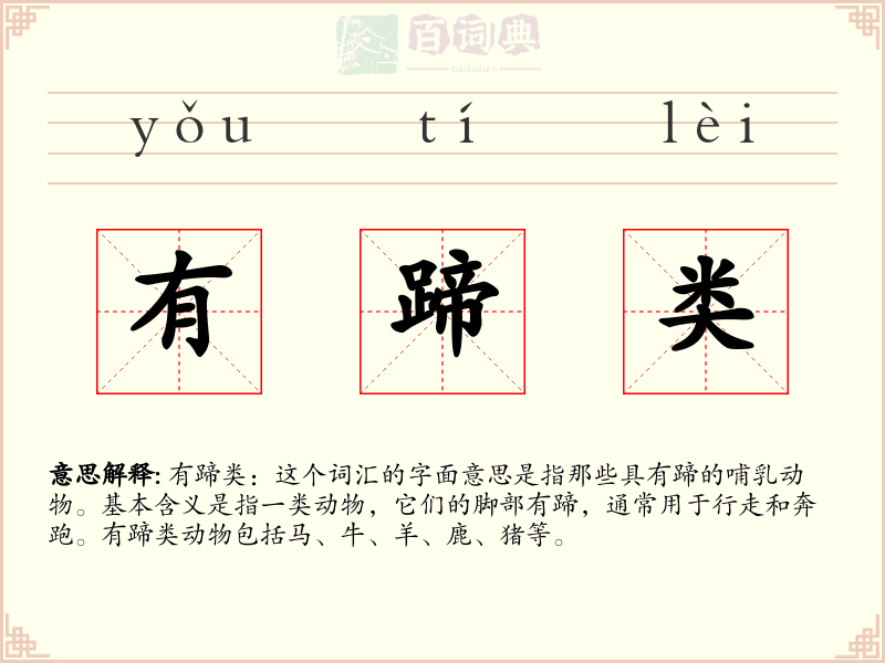 有蹄类