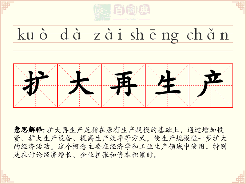 扩大再生产