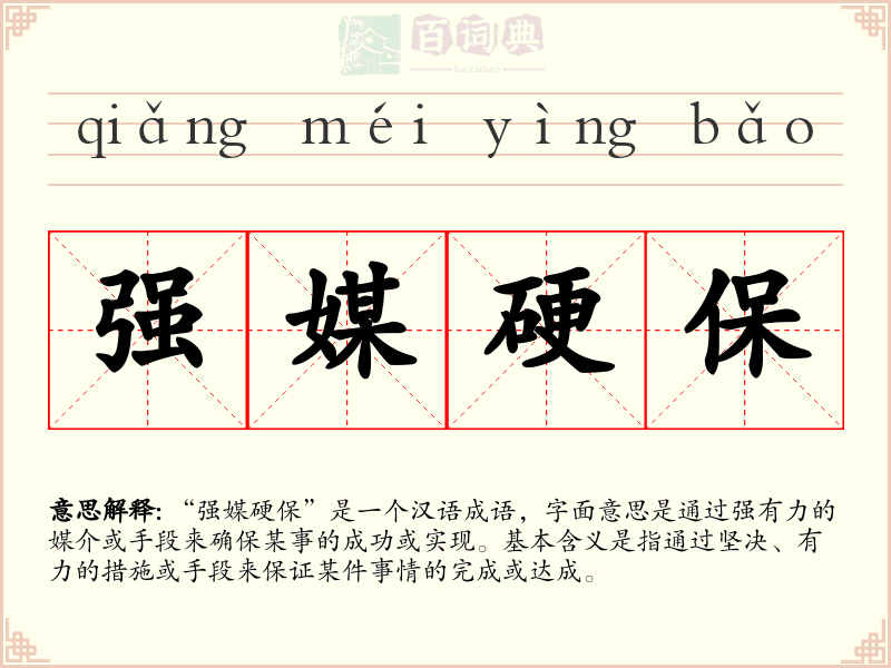 强媒硬保