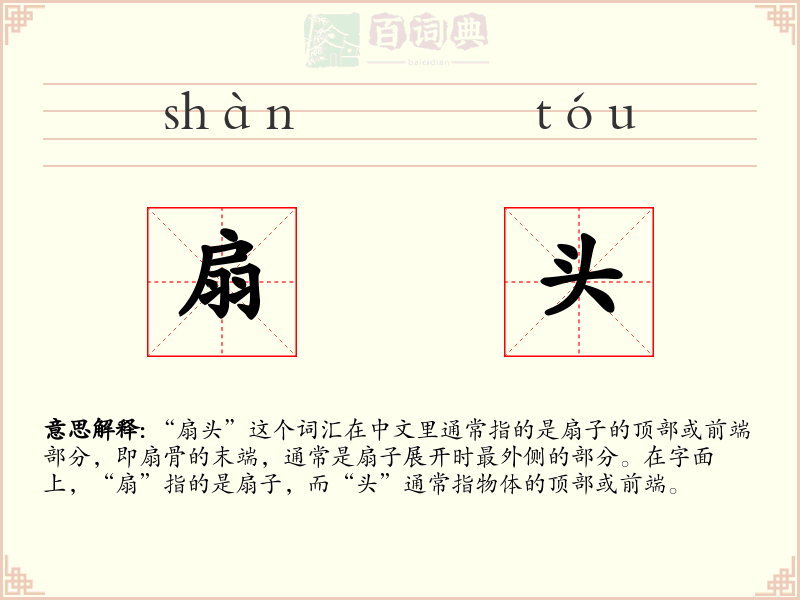 扇头