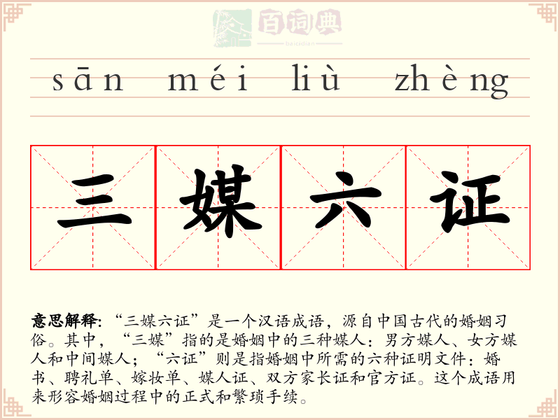 三媒六证