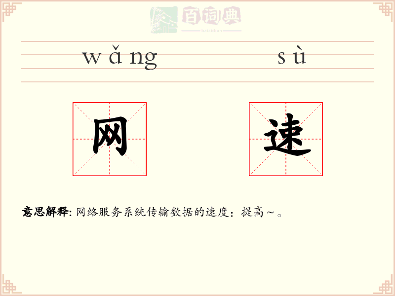 网速