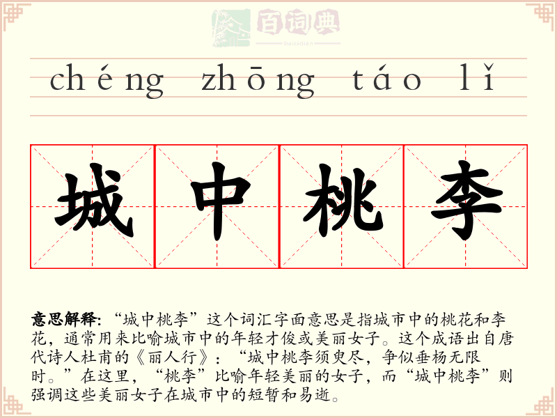 城中桃李