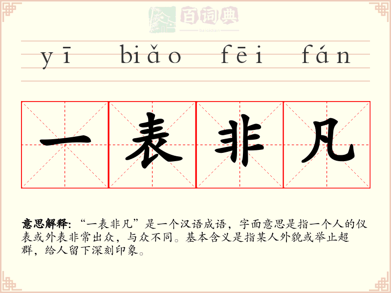 一表非凡
