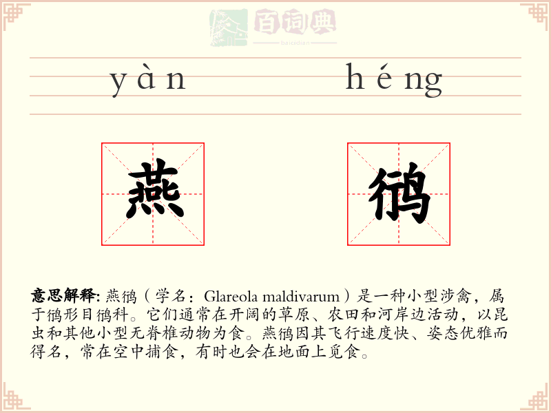 燕鸻