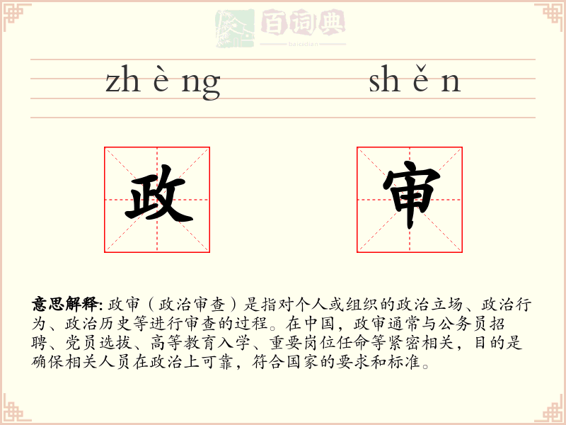 政审