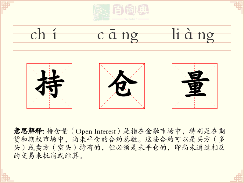 持仓量