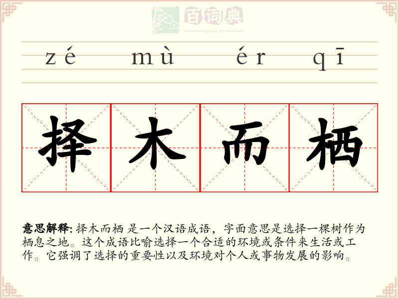 择木而栖
