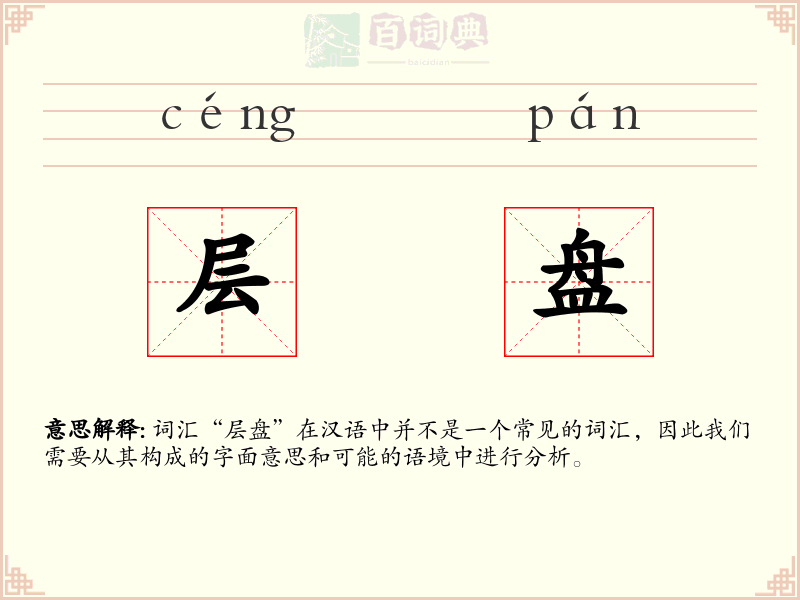 层盘