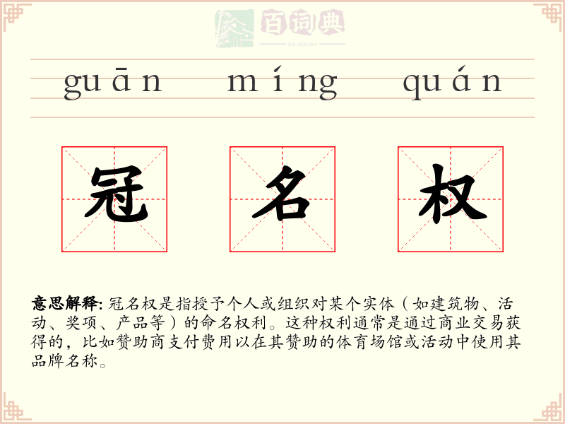 冠名权