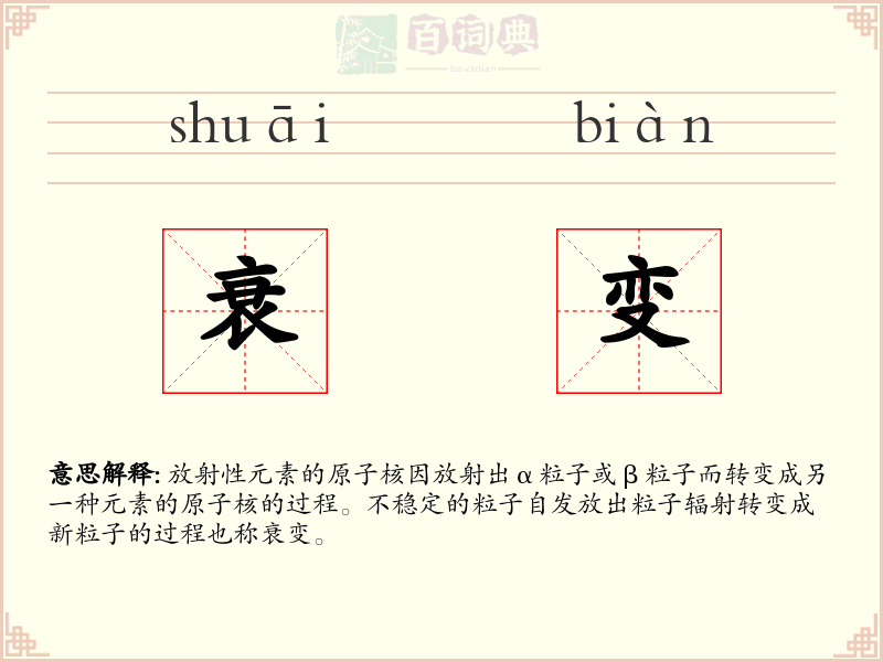 衰变
