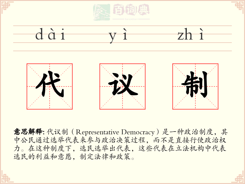 代议制