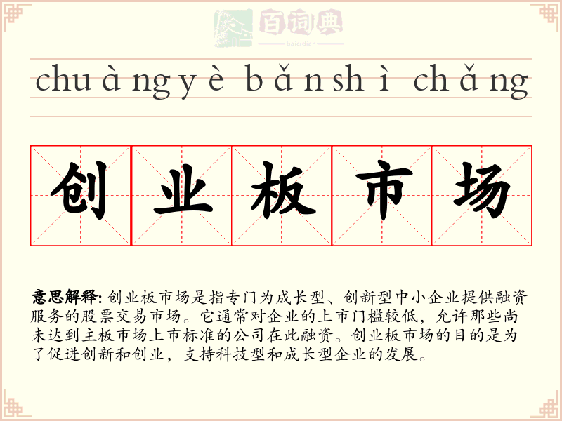 创业板市场