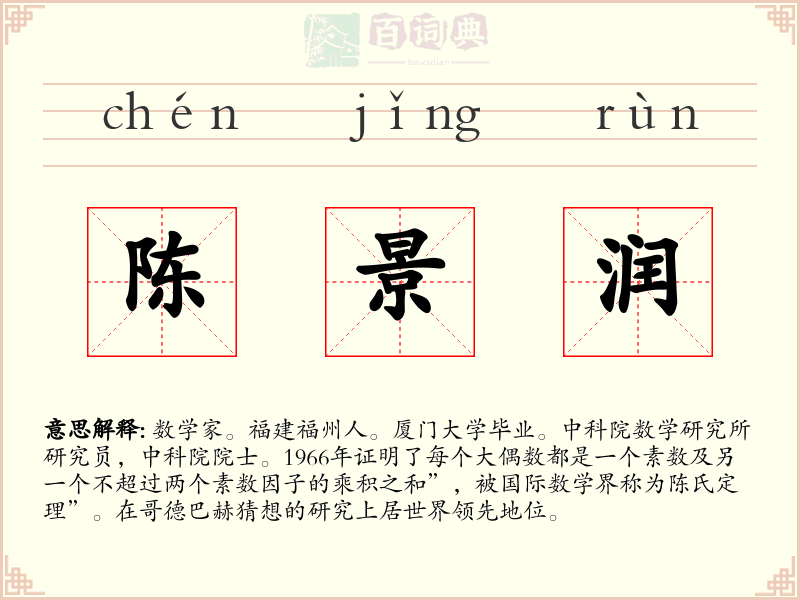 陈景润