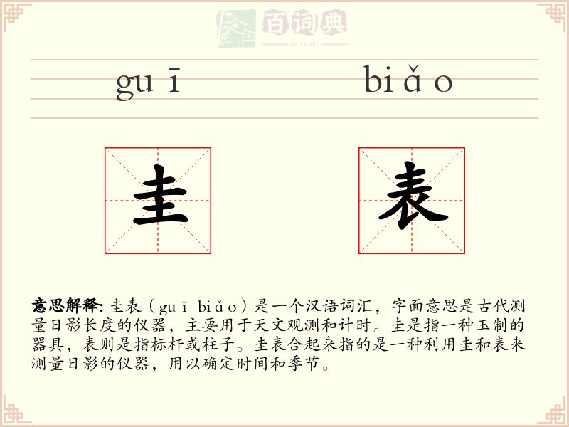 圭表
