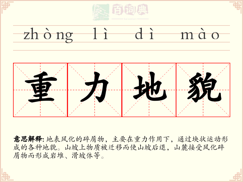重力地貌