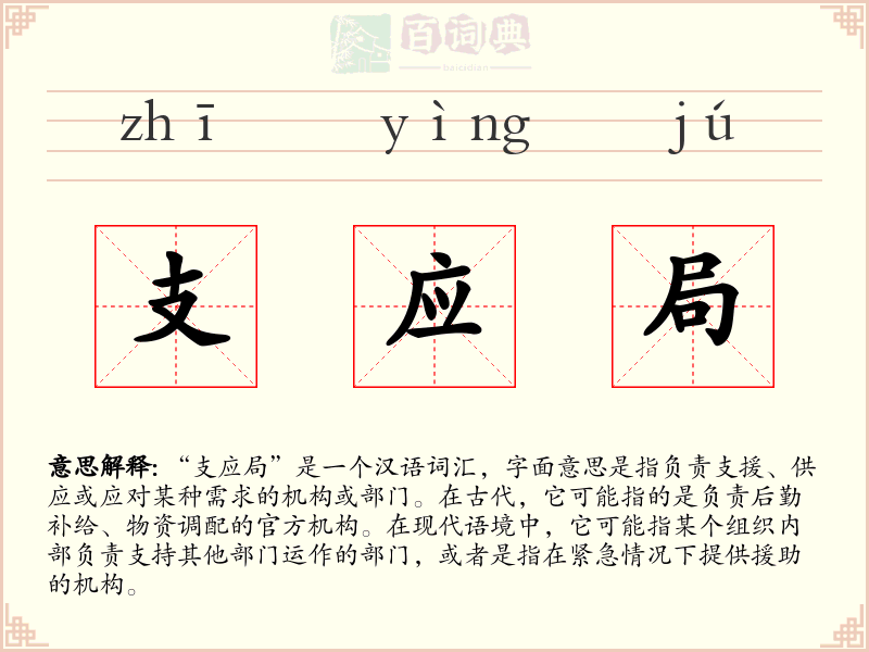 支应局