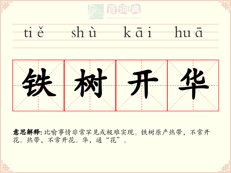 铁树开华