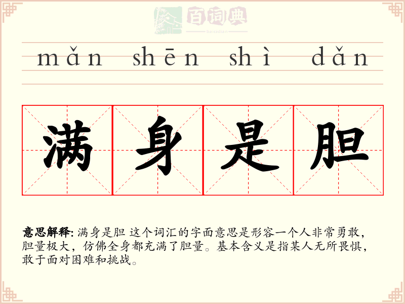 满身是胆