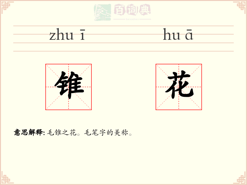 锥花