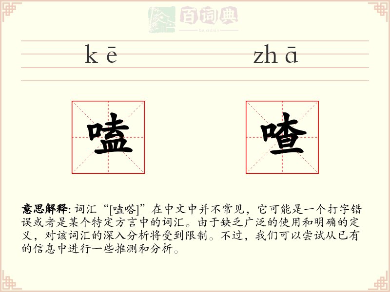 嗑喳
