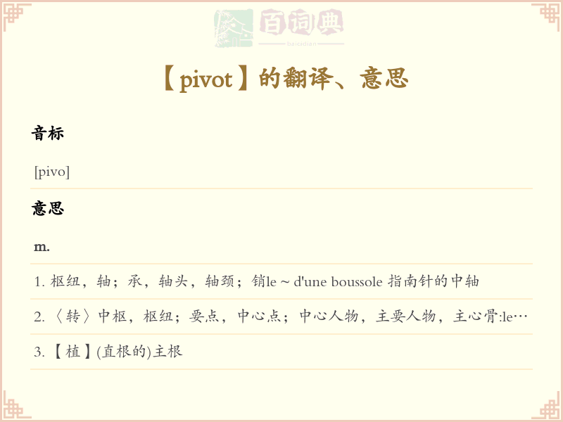 pivot