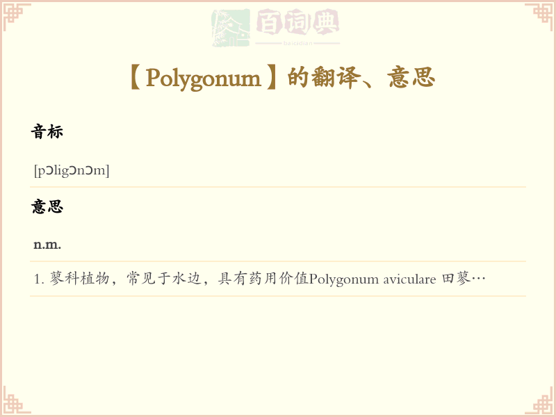 Polygonum