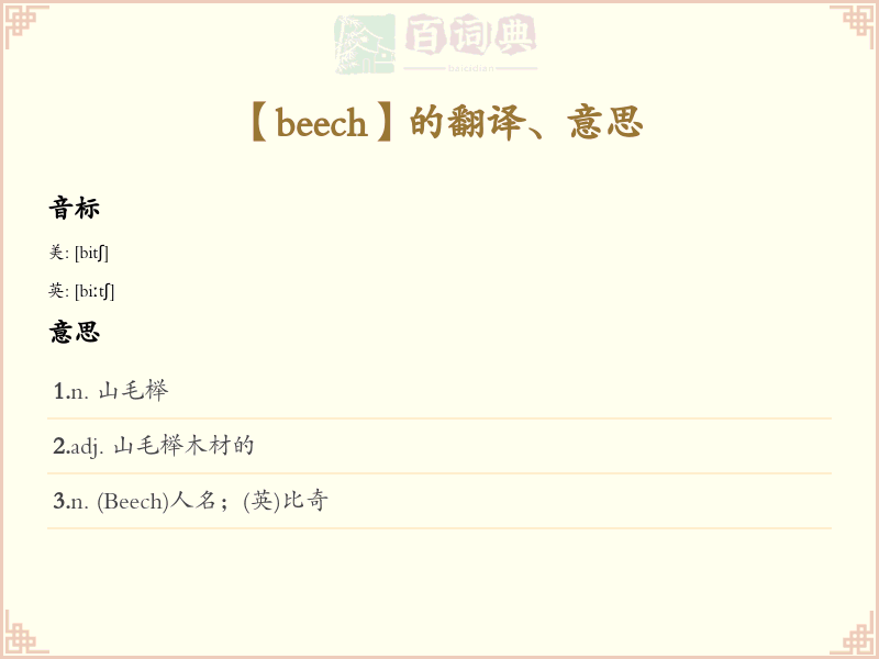 beech