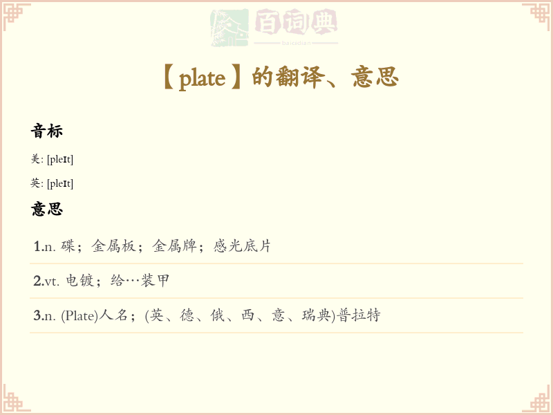plate
