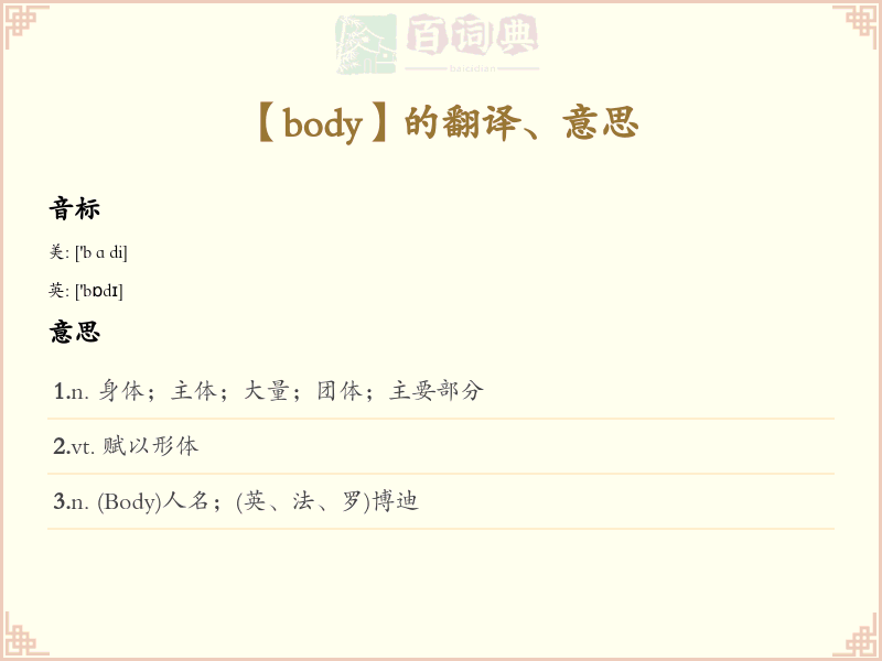 body