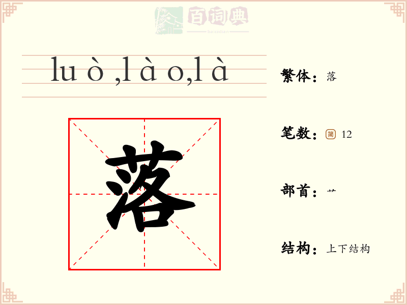 落