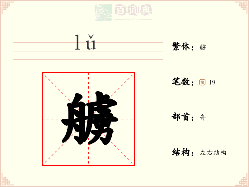 艣