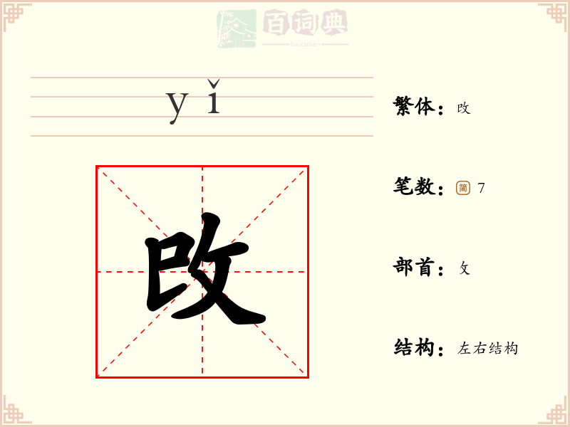 攺