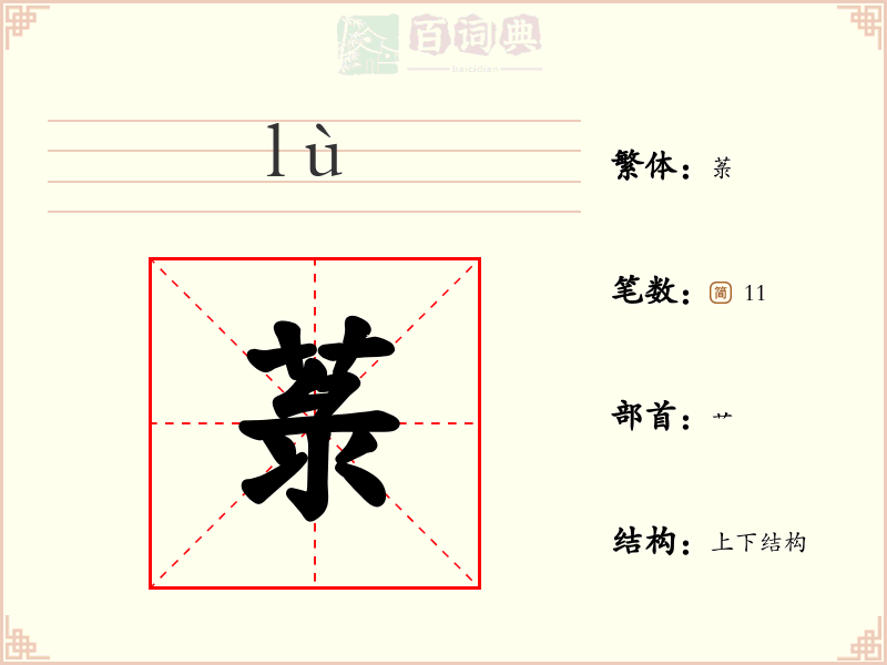 菉