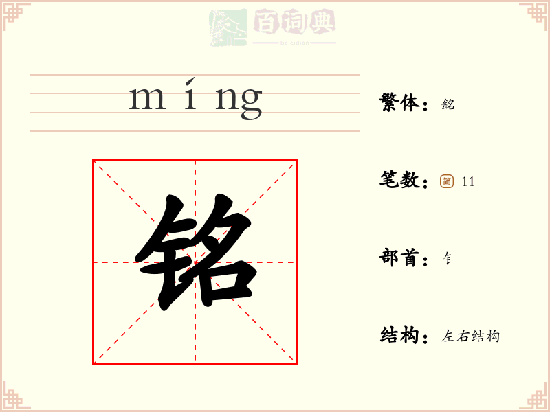 铭