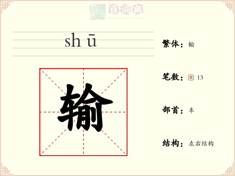 输