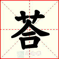 荅